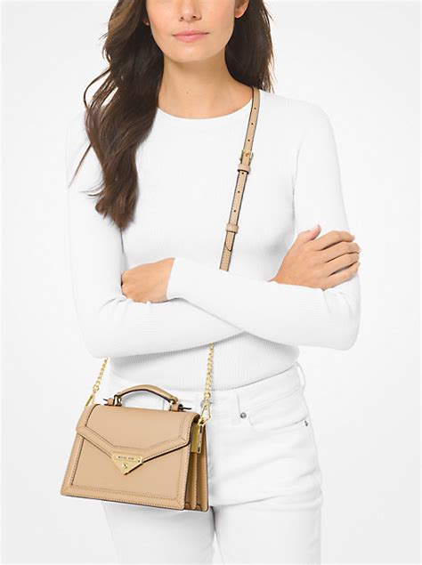 michael kors grace small patent leather crossbody bag|Grace Small Saffiano Leather Crossbody Bag .